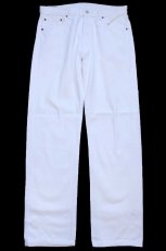 画像2: 90s USA製 Levi'sリーバイス 501 ホワイト デニムパンツ W34 L32★A18 (2)