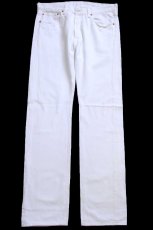 画像2: Levi'sリーバイス 501 ホワイト デニムパンツ W33 L34★SDP4438 (2)