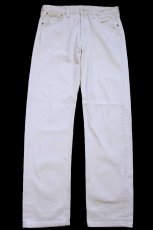 画像2: 00s 英国製 Levi'sリーバイス 501 カラーデニムパンツ ライトベージュ W34 L34★E9 ユーロ (2)
