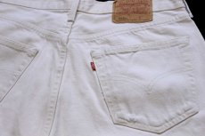 画像5: 00s 英国製 Levi'sリーバイス 501 カラーデニムパンツ ライトベージュ W34 L34★E9 ユーロ (5)