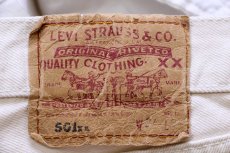 画像6: 00s 英国製 Levi'sリーバイス 501 カラーデニムパンツ ライトベージュ W34 L34★E9 ユーロ (6)