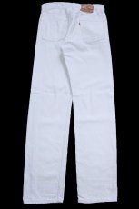 画像3: 90s USA製 Levi'sリーバイス 501 ホワイト デニムパンツ W30 L32★A1 (3)
