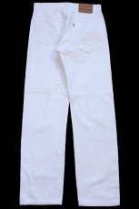 画像3: 90s USA製 Levi'sリーバイス 501 ホワイト デニムパンツ W30★A16 ユーロ (3)
