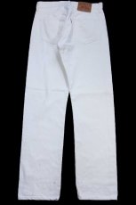 画像3: 90s USA製 Levi'sリーバイス 501 ホワイト デニムパンツ W31 L32★A11 (3)