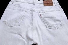 画像5: 90s USA製 Levi'sリーバイス 501 ホワイト デニムパンツ W34 L32★A13 (5)