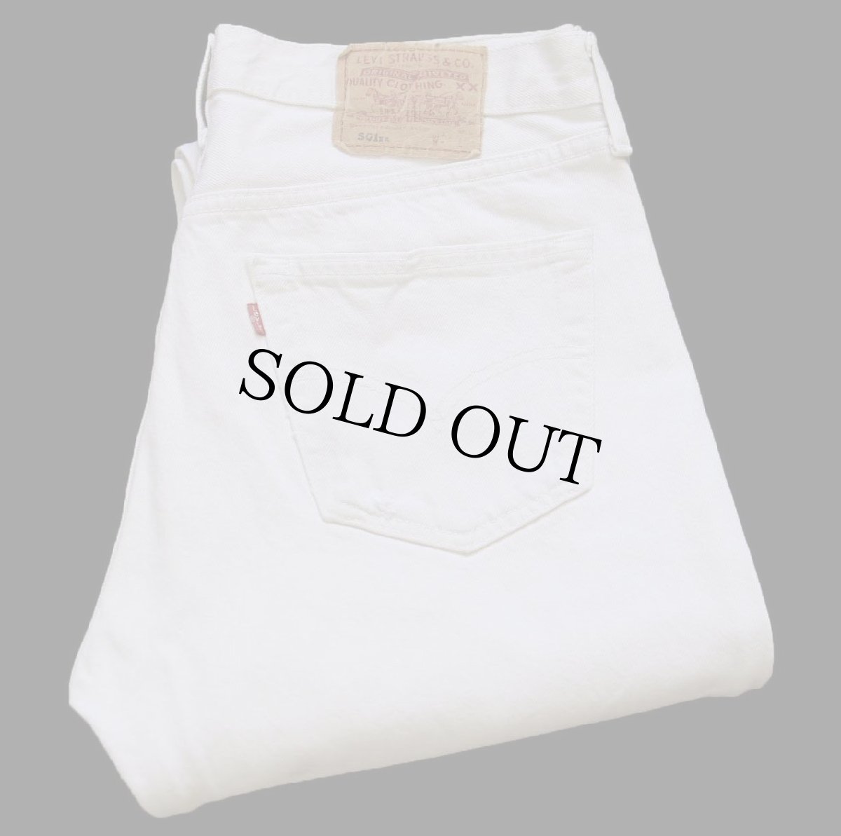 画像1: 00s 英国製 Levi'sリーバイス 501 カラーデニムパンツ ライトベージュ W34 L34★E9 ユーロ (1)
