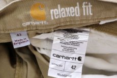 画像5: carharttカーハート RIGBY CARGO SHORT ストレッチ ダック地 カーゴ ショートパンツ カーキ W42★13 ショーツ (5)