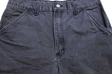 画像3: 00s メキシコ製 carharttカーハート ダック地 ペインター ショートパンツ 黒 フェード W34★07 ショーツ (3)