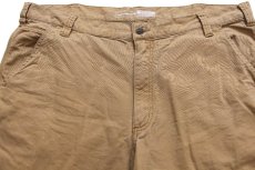 画像3: carharttカーハート CANVAS WORK SHORT ストレッチ キャンバス ペインター ショートパンツ 茶 W40★04 ショーツ (3)