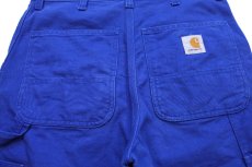 画像4: carharttカーハート WIP SINGLE KNEE SHORT オーガニックコットン ダック地 ペインター ショートパンツ 青★ショーツ (4)