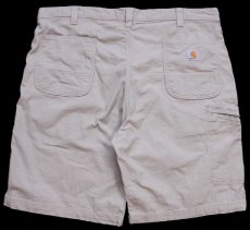 画像2: carharttカーハート ストレッチ キャンバス ペインター ショートパンツ グレーベージュ W42★02 ショーツ (2)