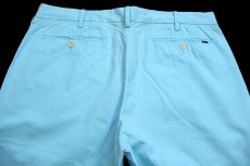 画像5: ポロ ラルフローレン CLASSIC FIT ピマ コットンパンツ ライトブルー W34 L34★363 (5)