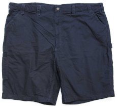 画像1: carharttカーハート CANVAS WORK SHORT コットン キャンバス ペインター ショートパンツ 黒 W50★12 特大 ショーツ (1)