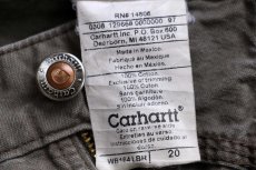 画像5: 00s メキシコ製 carharttカーハート コットン キャンバス カーゴ ショートパンツ ブラウンベージュ 20★ショーツ (5)
