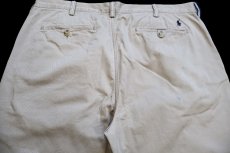 画像5: ポロ ラルフローレン CLASSIC FIT コットンツイル チノパン カーキ W36 L34★360 (5)