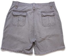 画像2: 80s BANANA REPUBLICバナナリパブリック コットン キャンバス ショートパンツ グレー W38★ショーツ (2)
