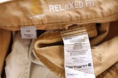 画像5: carharttカーハート CANVAS WORK SHORT ストレッチ キャンバス ペインター ショートパンツ 茶 W42★05 ショーツ (5)