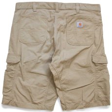 画像2: carharttカーハート FORCE RELAXED FIT RIPSTOP CARGO WORK SHORT カーゴ ショートパンツ カーキ W40★27 ショーツ (2)
