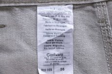 画像5: 00s carharttカーハート ダック地 ペインター ショートパンツ デザート グレー フェード W36★09 ショーツ (5)