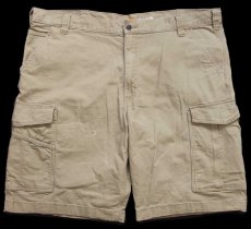 画像1: carharttカーハート RIGBY CARGO SHORT ストレッチ ダック地 カーゴ ショートパンツ カーキ W42★13 ショーツ (1)