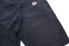 画像5: 00s メキシコ製 carharttカーハート コットン キャンバス ペインター ショートパンツ 黒 W34★06 ショーツ (5)