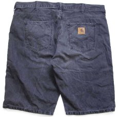 画像2: carhartt カーハート WESTERN BERMUDA ブラックデニム ショートパンツ W40★26 ショーツ (2)