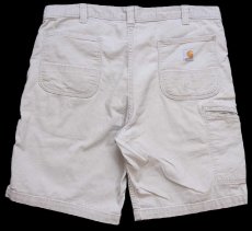 画像2: carharttカーハート ストレッチ キャンバス ペインター ショートパンツ グレーベージュ W38★03 ショーツ (2)