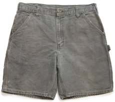 画像1: carharttカーハート ペンキ飛び ダック地 ペインター ショートパンツ モスグリーン W36★08 ショーツ (1)