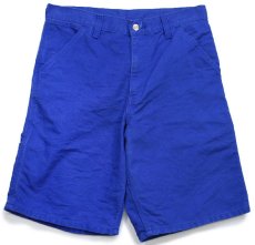 画像1: carharttカーハート WIP SINGLE KNEE SHORT オーガニックコットン ダック地 ペインター ショートパンツ 青★ショーツ (1)