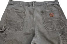 画像4: carharttカーハート ペンキ飛び ダック地 ペインター ショートパンツ モスグリーン W36★08 ショーツ (4)