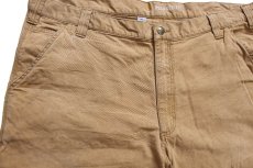 画像3: carharttカーハート CANVAS WORK SHORT ストレッチ キャンバス ペインター ショートパンツ 茶 W42★05 ショーツ (3)