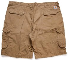 画像2: carharttカーハート FORCE TAPPEN CARGO SHORT コットン カーゴ ショートパンツ 茶 W44★28 特大 ショーツ (2)