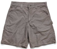 画像1: carharttカーハート コットン キャンバス ペインター ショートパンツ ブラウンベージュ W31★17 ショーツ (1)