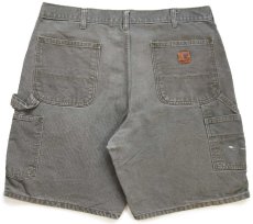 画像2: carharttカーハート ペンキ飛び ダック地 ペインター ショートパンツ モスグリーン W36★08 ショーツ (2)