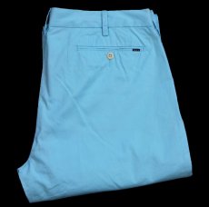画像1: ポロ ラルフローレン CLASSIC FIT ピマ コットンパンツ ライトブルー W34 L34★363 (1)