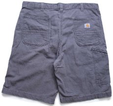 画像2: carharttカーハート CANVAS WORK SHORT ストレッチ キャンバス ペインター ショートパンツ グレー W38★21 ショーツ (2)