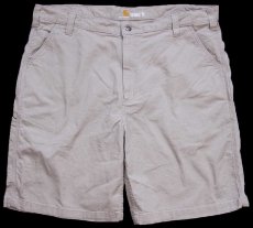 画像1: carharttカーハート ストレッチ キャンバス ペインター ショートパンツ グレーベージュ W42★02 ショーツ (1)