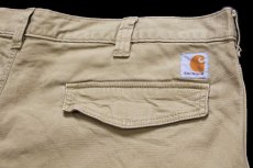 画像4: carharttカーハート RIGBY CARGO SHORT ストレッチ ダック地 カーゴ ショートパンツ カーキ W42★13 ショーツ (4)