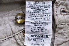 画像5: carharttカーハート ペンキ飛び コットン キャンバス ペインター ショートパンツ タン W34★16 ショーツ (5)