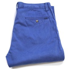 画像1: ポロ ラルフローレン CLASSIC FIT コットン チノパン ブルー W32 L34★362 (1)
