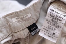 画像5: carharttカーハート ストレッチ キャンバス ペインター ショートパンツ グレーベージュ W38★18 ショーツ (5)