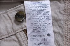 画像5: carharttカーハート ペンキ飛び コットン キャンバス ペインター ショートパンツ タン W31★15 ショーツ (5)