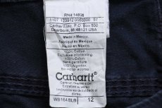 画像5: 00s メキシコ製 carharttカーハート コットン キャンバス カーゴ ショートパンツ 濃紺 12★ショーツ (5)