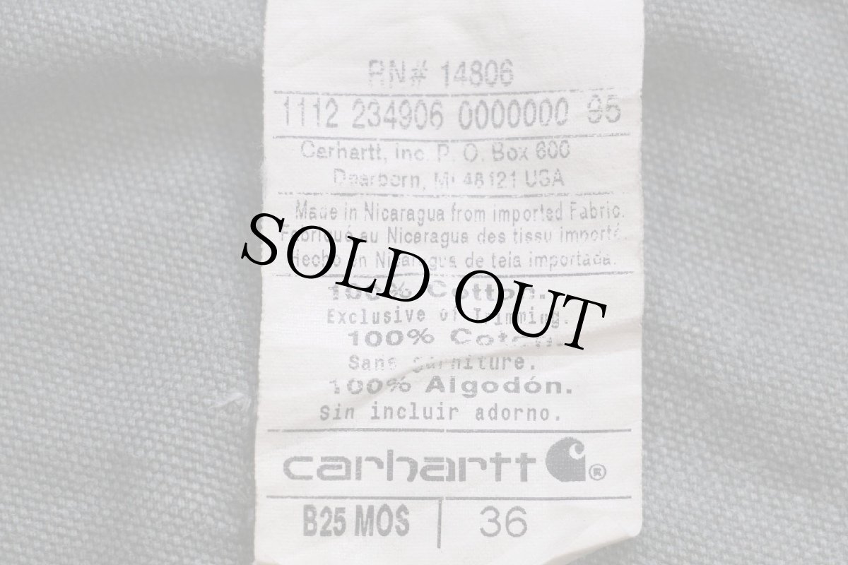 画像5: carharttカーハート ペンキ飛び ダック地 ペインター ショートパンツ モスグリーン W36★08 ショーツ (5)