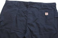 画像4: carharttカーハート CANVAS WORK SHORT コットン キャンバス ペインター ショートパンツ 黒 W50★12 特大 ショーツ (4)