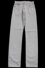 画像2: 00s 英国製 Levi'sリーバイス 501 カラーデニムパンツ ライトベージュ W29 L34★E7 ユーロ (2)