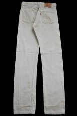 画像3: 00s 英国製 Levi'sリーバイス 501 カラーデニムパンツ ライトグレー W30 L34★E6 ユーロ (3)