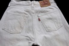 画像5: 00s 英国製 Levi'sリーバイス 501 カラーデニムパンツ ライトベージュ W29 L34★E7 ユーロ (5)