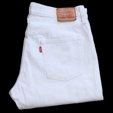 画像1: Levi'sリーバイス 501 CT ホワイト デニムパンツ W28★SDP4436 (1)