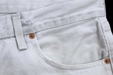 画像7: 00s 英国製 Levi'sリーバイス 501 カラーデニムパンツ ライトグレー W36★E5 ユーロ (7)
